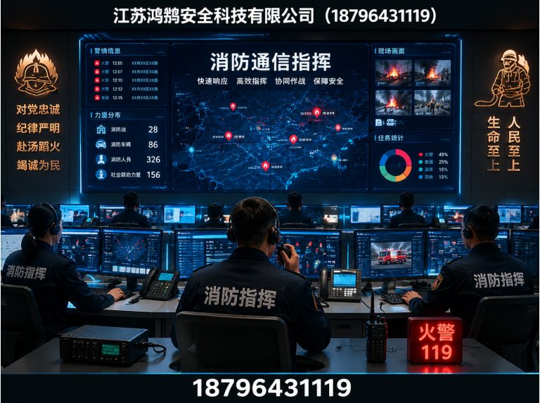 开封消防通信指挥展示图